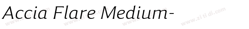 Accia Flare Medium字体转换